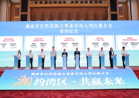 湘深携手共促身分融通，湖南省天然资源全身分市场大湾区推介会在丽江进行